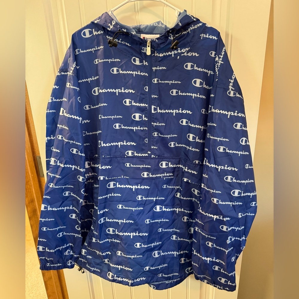 Champion Blue Windbreaker Jacket